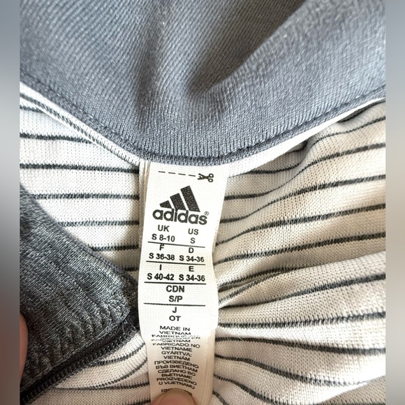 Adidas Denver Nuggets Quarter-Zip Pullover Gray Long Sleeve Women’s Small - Picture 6 of 9